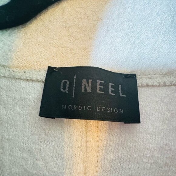 Q'Neel Nordic Design Cream Wool Sustainable Jacket Lagenlook Womens 10 Artsy - Picture 6 of 10